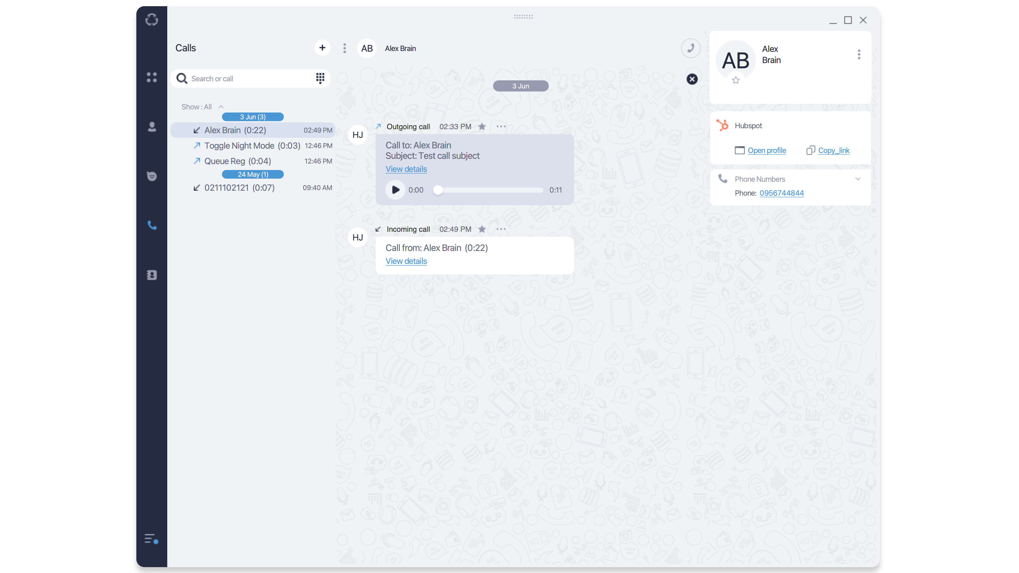 Create contacts from Ringotel app
